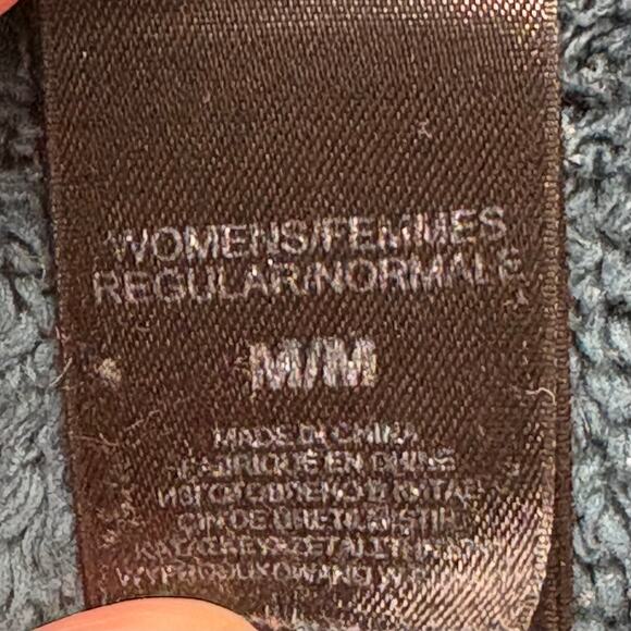 North Face Thick Fleece Teal Blue AMVD Jacket Winter Sports Layer Women’s Size M - Picture 6 of 10